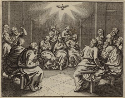 Lo Spirito Santo che scende sui Dodici Apostoli nel giorno di Pentecoste da European School