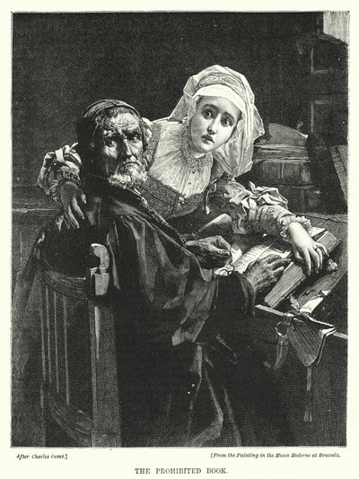 Il libro proibito (incisione) da European School