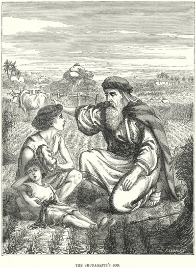 Il figlio della shunammita (incisione) da European School