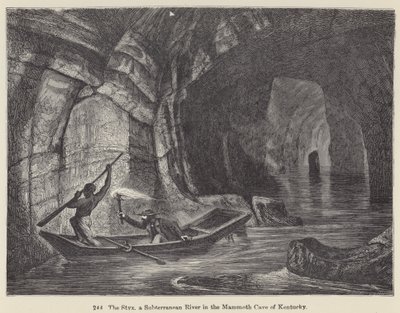 Il fiume Stige, un fiume sotterraneo nella Mammoth Cave del Kentucky da European School