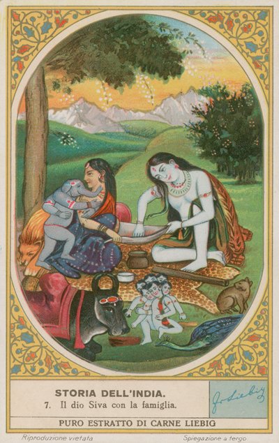 Il dio Shiva e la sua famiglia da European School
