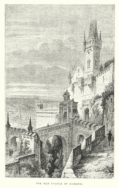 Il vecchio castello di Coburg (incisione) da European School