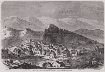 Città e fortezza di Belfort, Francia, dopo la resa ai tedeschi assedianti, Guerra Franco-Prussiana da European School