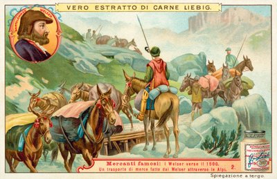 Trasporto di merci effettuato da Bartolomeus Welser attraverso le Alpi da European School