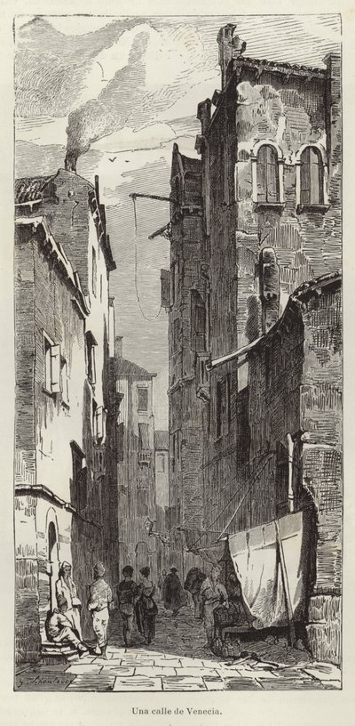 Una strada di Venezia da European School