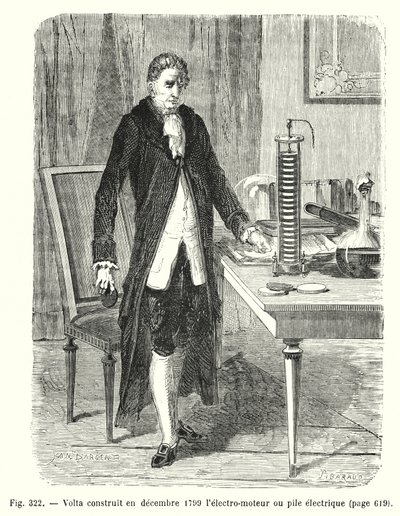 Volta costruisce nel dicembre 1799 l