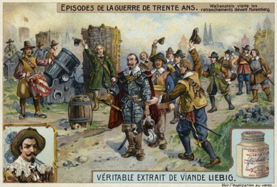 Wallenstein visita le trincee prima di Norimberga, 1632 da European School