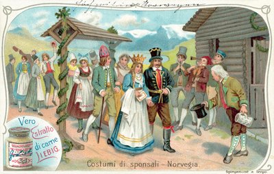 Processione nuziale in Norvegia da European School