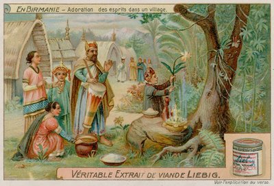 Culto degli spiriti in un villaggio da European School