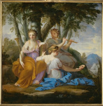 Clio, Euterpe e Thalia - Le muse Clio, Euterpe e Thalia ... da Eustache (studio of) Le Sueur