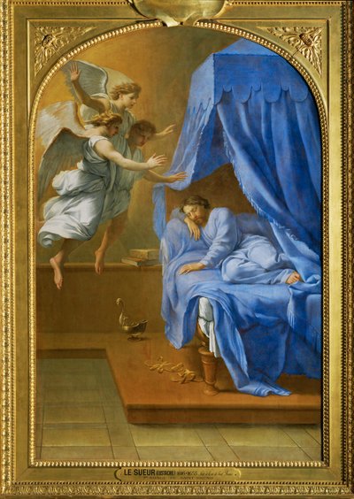 Le songe de Saint Bruno - Il sogno di San Bruno ... da Eustache (studio of) Le Sueur
