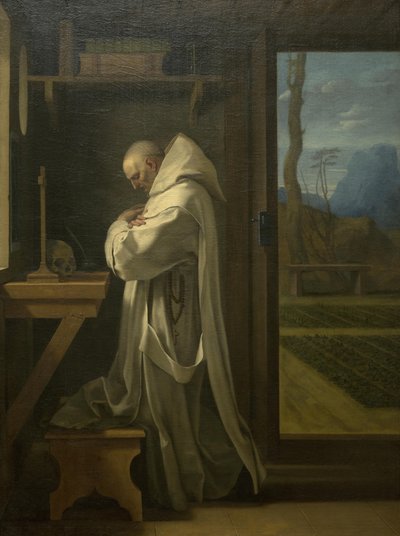 San Bruno in preghiera da Eustache Le Sueur