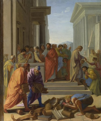 San Paolo che predica a Efeso da Eustache Le Sueur