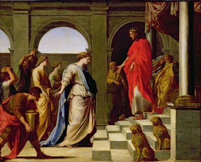 Salomone e la regina di Saba da Eustache Le Sueur