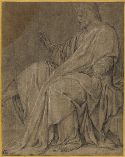 Studio per San Luigi che guarisce i malati da Eustache Le Sueur