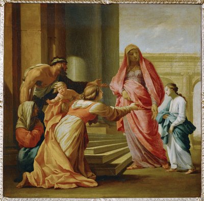 La Vergine Maria portata al tempio (dipinto su tela) da Eustache Le Sueur