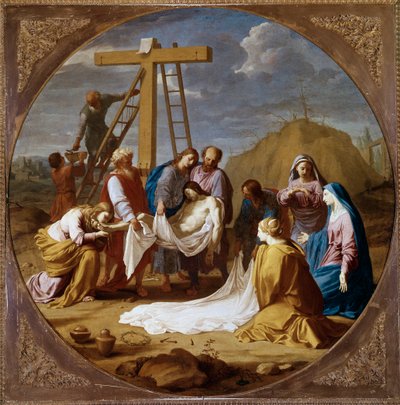 La deposizione di Cristo, c.1651 da Eustache Le Sueur