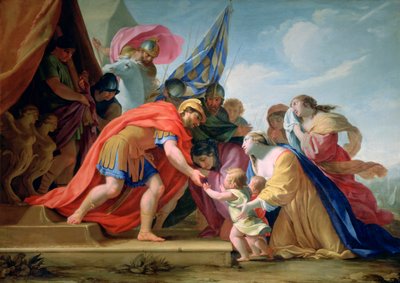 Volumnie e Veturie davanti a Coriolano da Eustache Le Sueur