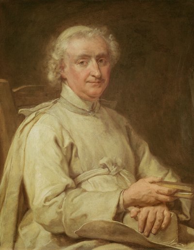 Ritratto di un canonico che tiene un libro da Eustache Restout