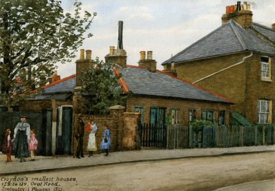 135 a 139 Oval Road: Le case più piccole di Croydon, 1921 da Evacustes Arthur Phipson