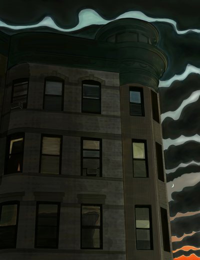 13a strada a 7th Avenue, Brooklyn (arte digitale) da Evan Sklar