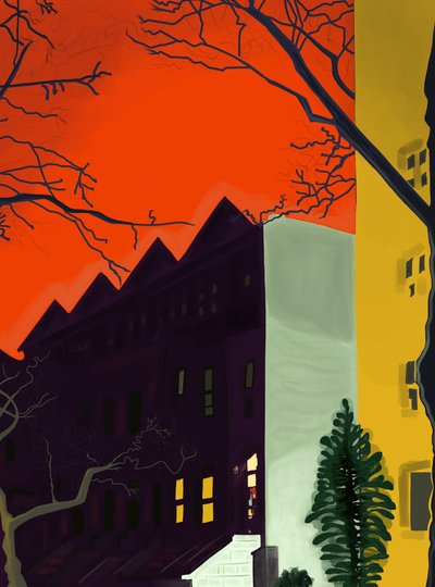 14th Street At 6.A.M., Brooklyn (arte digitale) da Evan Sklar