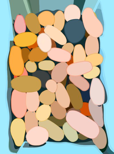 55 Squash In Blue Bin Brooklyn (arte digitale) da Evan Sklar
