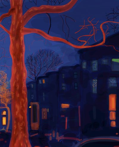 7th Street, Brooklyn, 2016 (arte digitale) da Evan Sklar