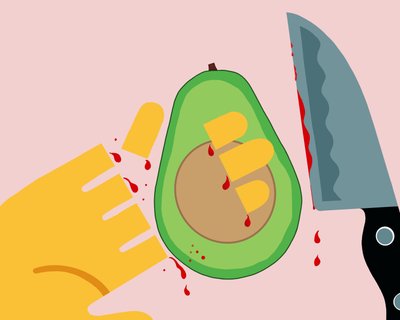 Mano di avocado (arte digitale) da Evan Sklar