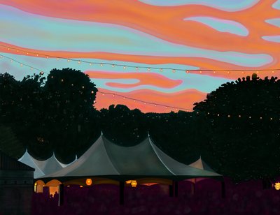 Bandshell prospect park (arte digitale) da Evan Sklar