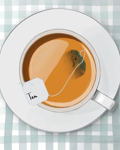 Tazza di tè, Brooklyn (arte digitale) da Evan Sklar