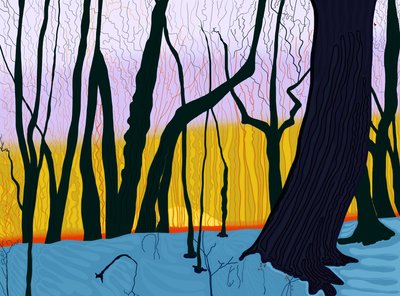 Ora legale, mattina, Prospect Park (arte digitale) da Evan Sklar
