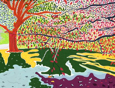 Inizio autunno, parco Prospekt (arte digitale) da Evan Sklar
