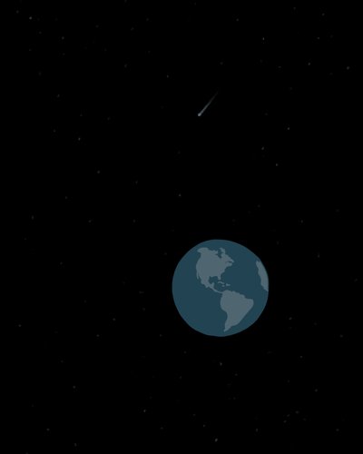 La Terra vista dallo spazio (arte digitale) da Evan Sklar