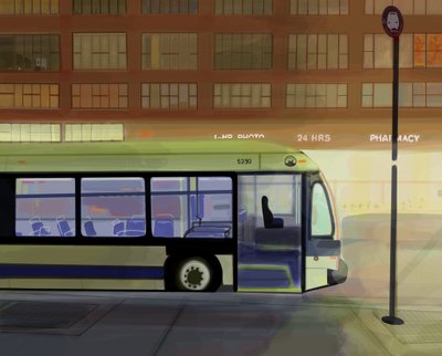 Prima luce, Union Square, Brooklyn (arte digitale) da Evan Sklar