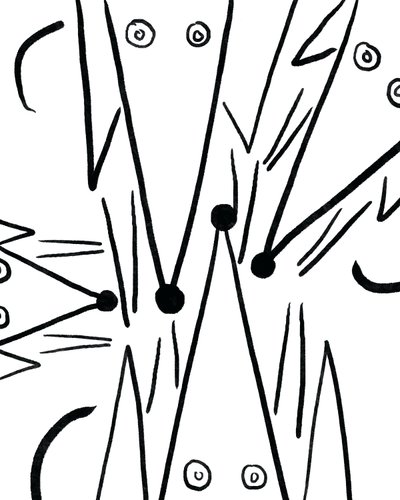 Quattro Daschund, 2020-24 circa (arte digitale) da Evan Sklar