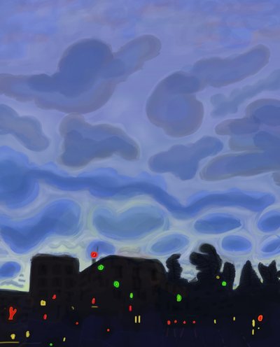 Grand Army Plaza, Brooklyn, 2016 (disegnato a mano su un iPad con una matita Apple) da Evan Sklar
