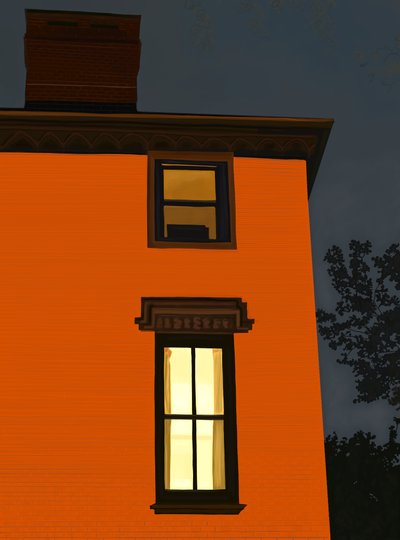 Edificio Orange, Brooklyn (arte digitale) da Evan Sklar