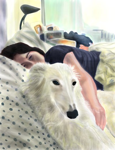 Penny e Michelle, Brooklyn (arte digitale) da Evan Sklar