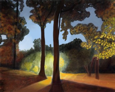 Prospect Park, prima luce (arte digitale) da Evan Sklar