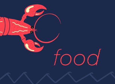 Cibo di mare (arte digitale) da Evan Sklar