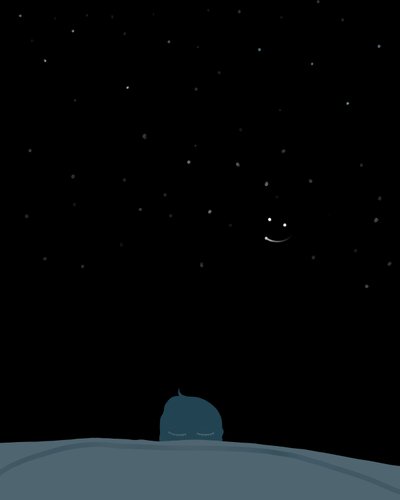 Dormire sotto le stelle (arte digitale) da Evan Sklar