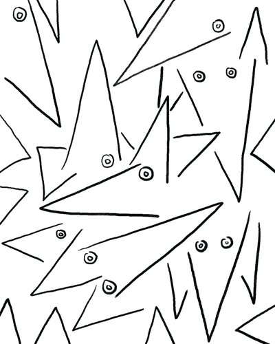 Troppi cani, 2020-24 circa (arte digitale) da Evan Sklar