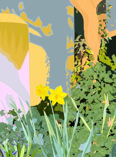 Due narcisi.jpg, c.2020-24 (arte digitale) da Evan Sklar
