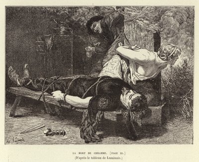 La morte di Chram, figlio di Clotario I, re dei Franchi, 561 da Evariste Vital Luminais