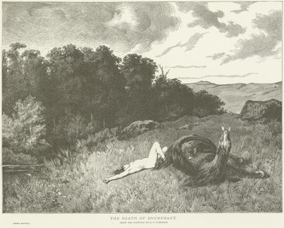 La morte di Brunehaut da Evariste Vital Luminais