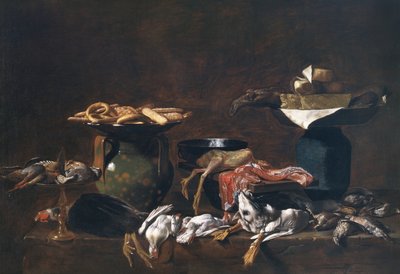Natura morta in cucina da Evaristo Baschenis