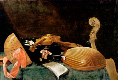 Natura morta con strumenti musicali da Evaristo Baschenis