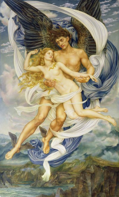 Borea e Oreithyia da Evelyn De Morgan