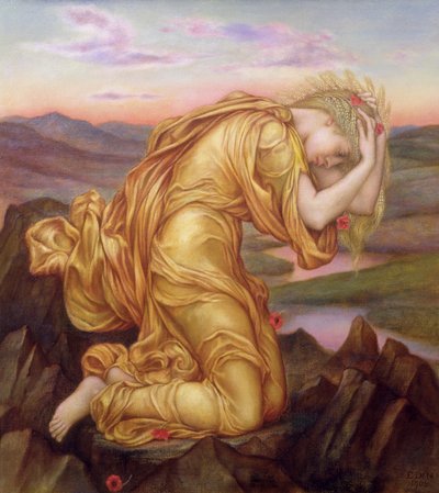 Demetra in lutto per Persefone, 1906 da Evelyn De Morgan